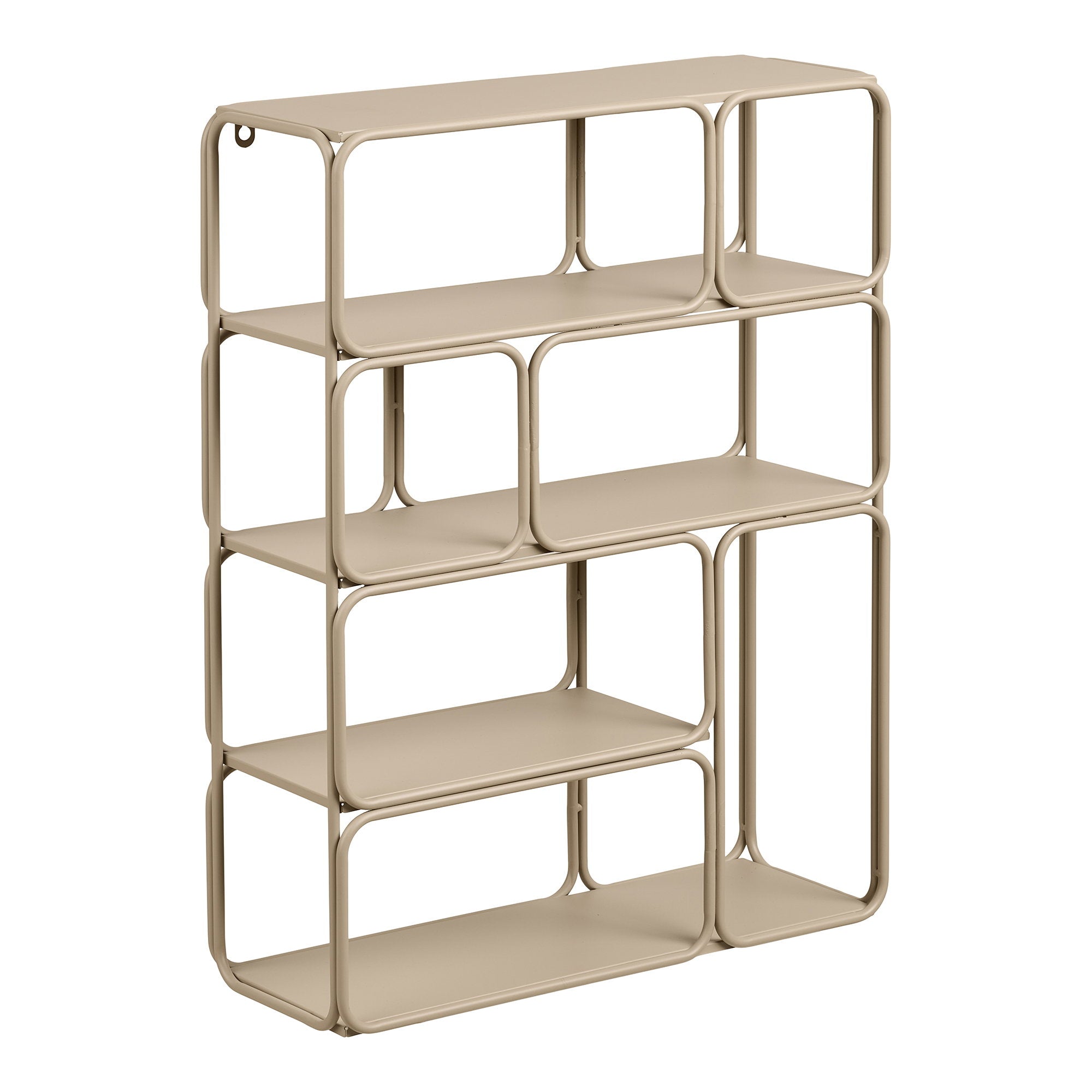 Lanciano Wandplank - Wandplank, metaal, beige 48x18x64 cm