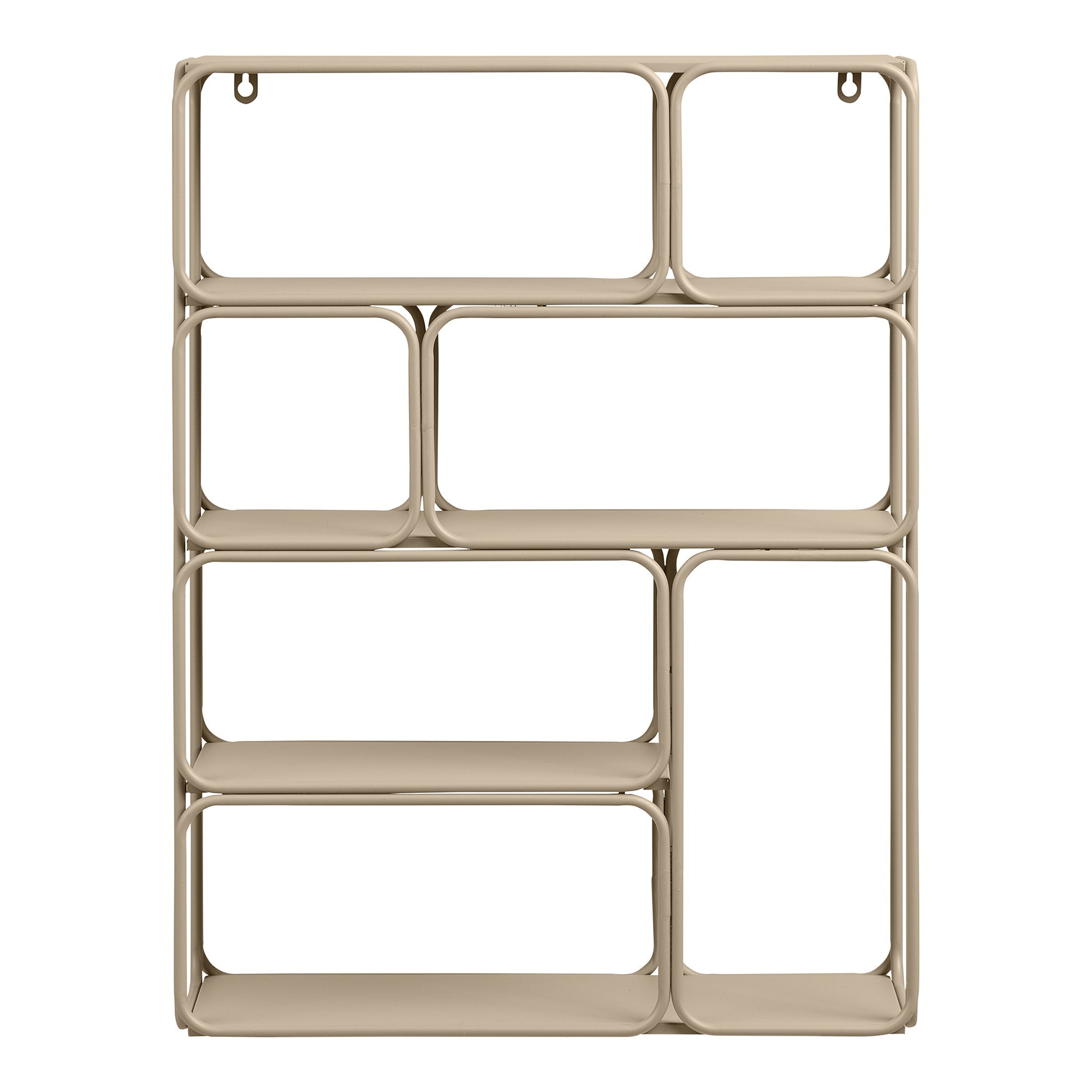 Lanciano Wandplank - Wandplank, metaal, beige 48x18x64 cm
