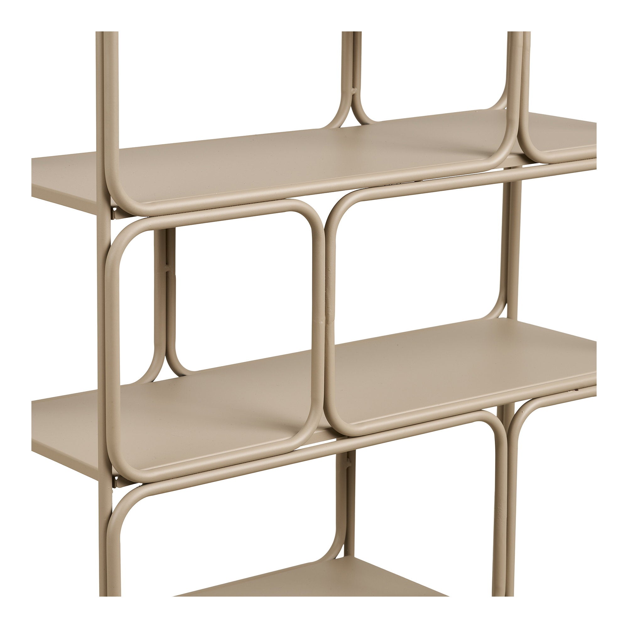 Lanciano Wandplank - Wandplank, metaal, beige 48x18x64 cm