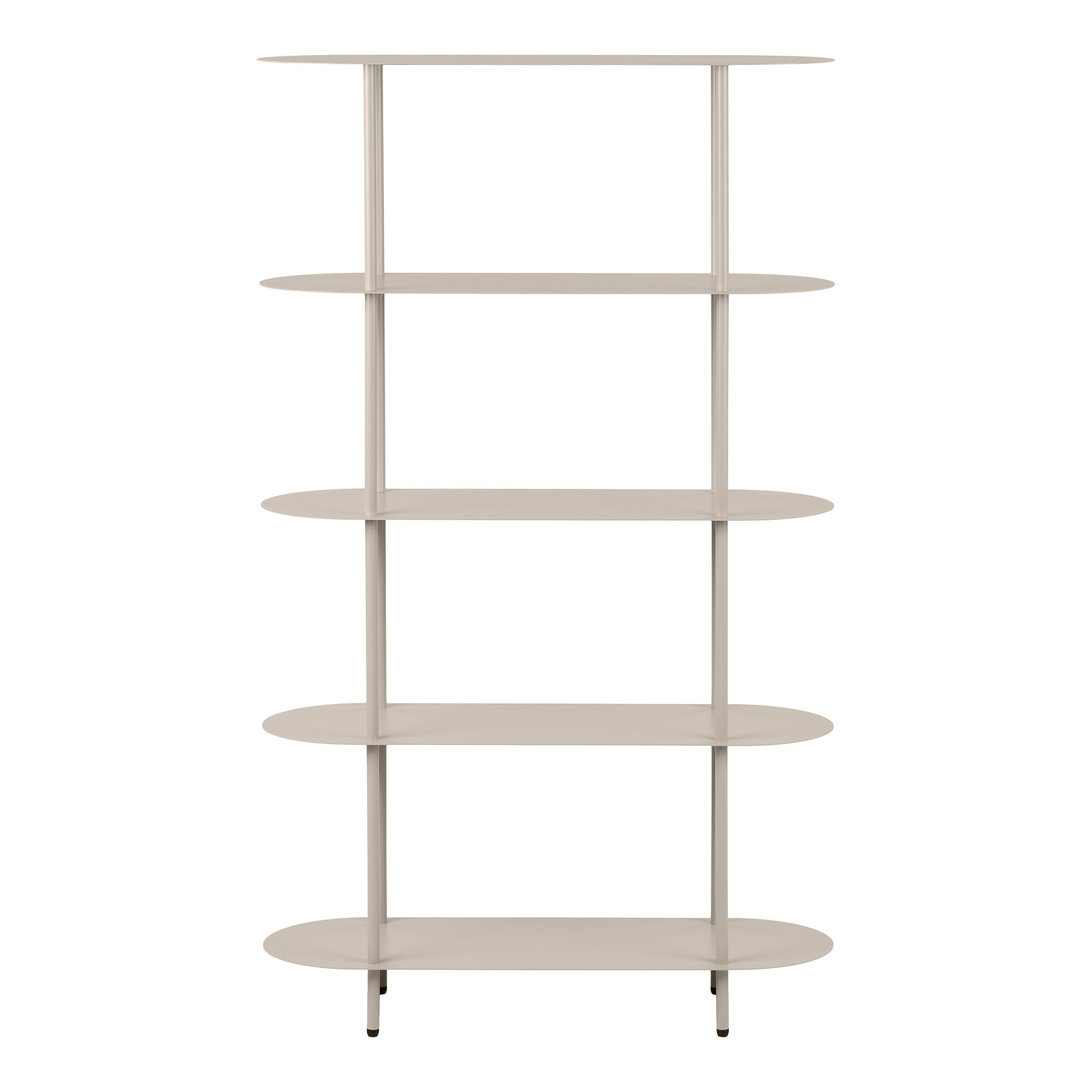 Rieti Opbergrek - Opbergrek, 5 planken, metaal, zand 31x90x150 cm