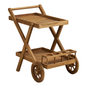 Pasaku Theewagen - Theewagen, teak, naturel, 86x50x81 cm