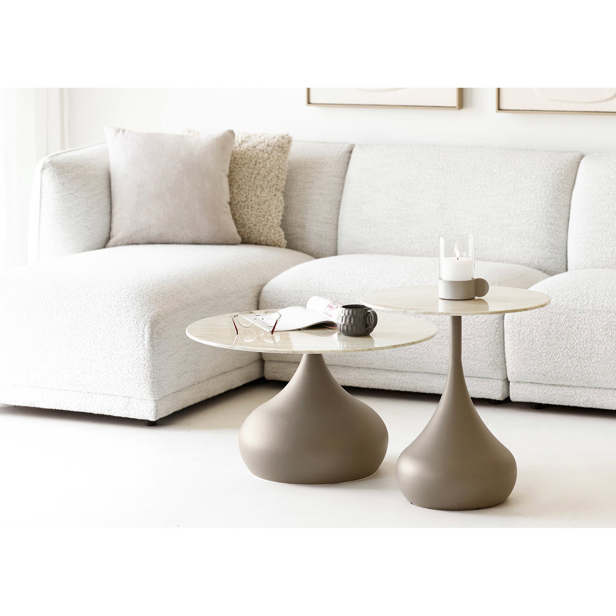 Leros Cushion - kussen, beige 45x45 cm