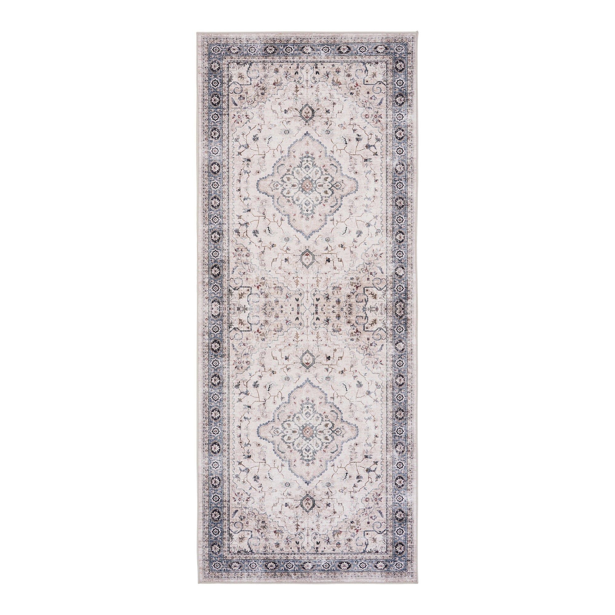 Havana Hal-loper - Hal-loper, gebroken wit/beige/vergrijsd blauw 80x200 cm