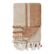 Almora Plaid - Plaid, beige/goudoranje 130x180 cm
