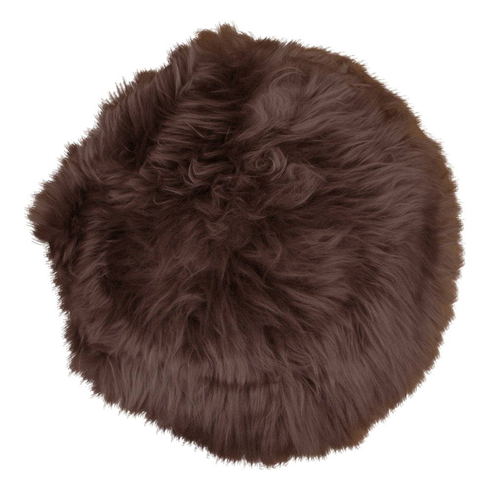 Lamsvachtzitting - Lamsvachtzitting, bruin ø35 cm