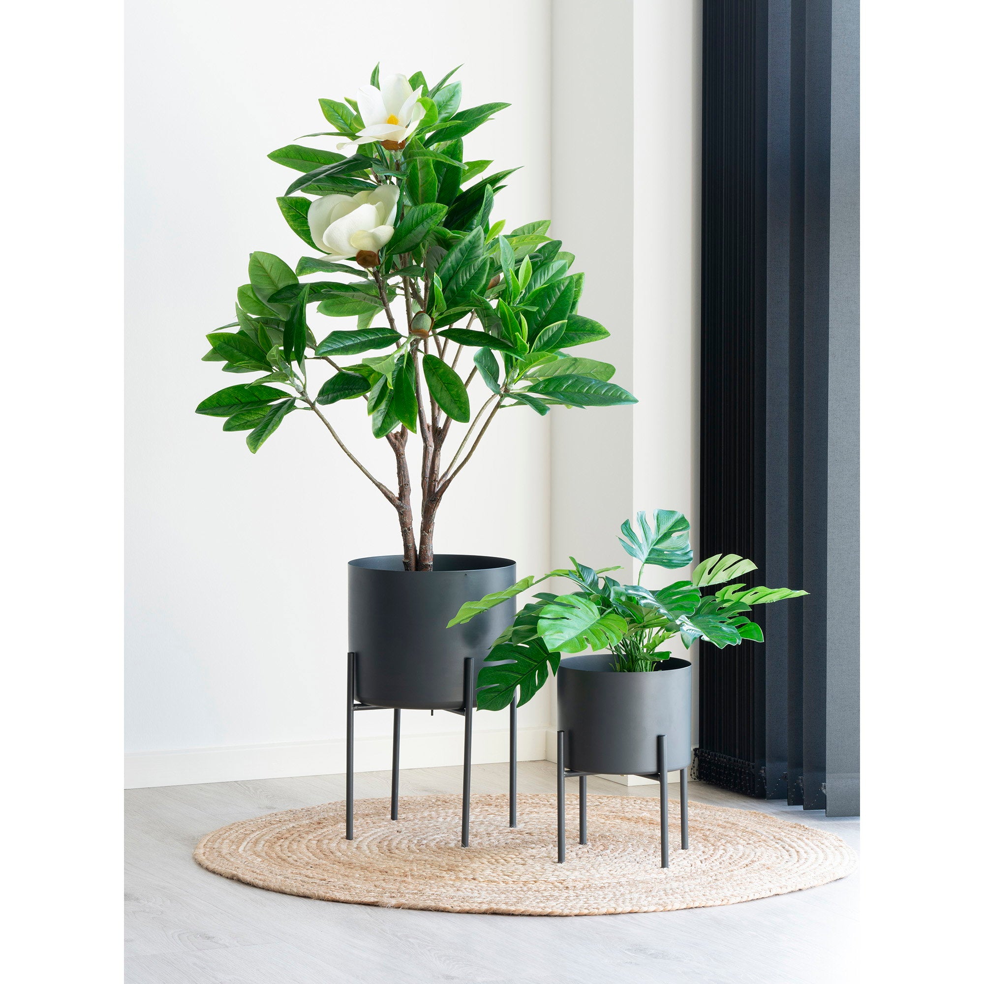 Bombay Vloerkleed - Vloerkleed, gevlochten jute, naturel ø90 cm