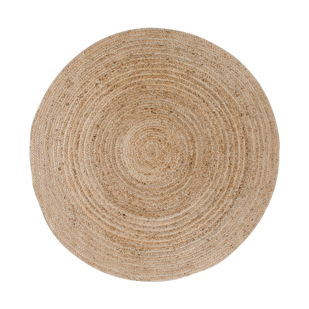 Bombay Rug - Vloerkleed, gevlochten jute, naturel ø150 cm