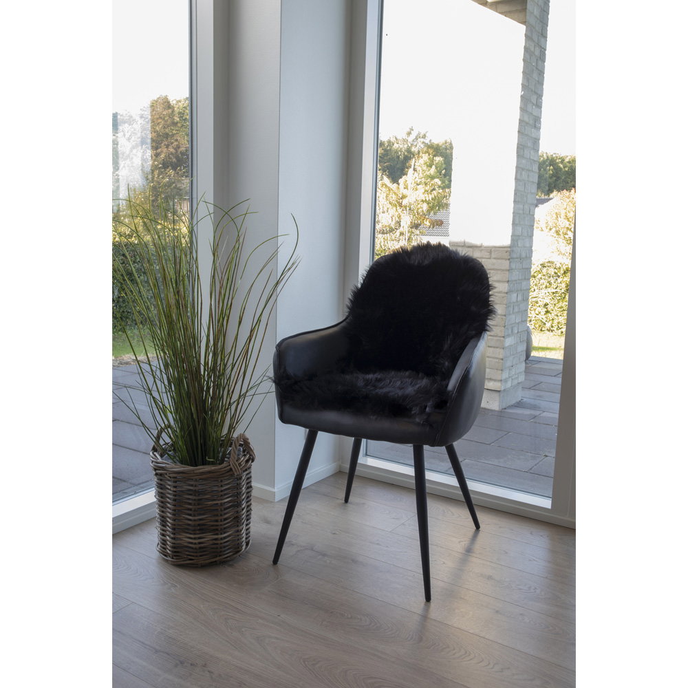 Nep schapenvacht - Nep schapenvacht, zwart 50x85 cm