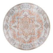 Havana-vloerkleed - Vloerkleed, oranje/blauw, Ø200 cm