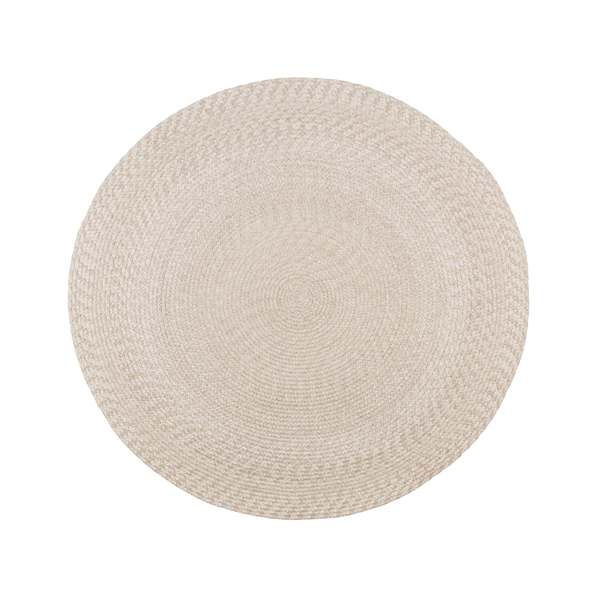 Menorca vloerkleed - Vloerkleed, 100% gerecycled plastic, zand ø120 cm