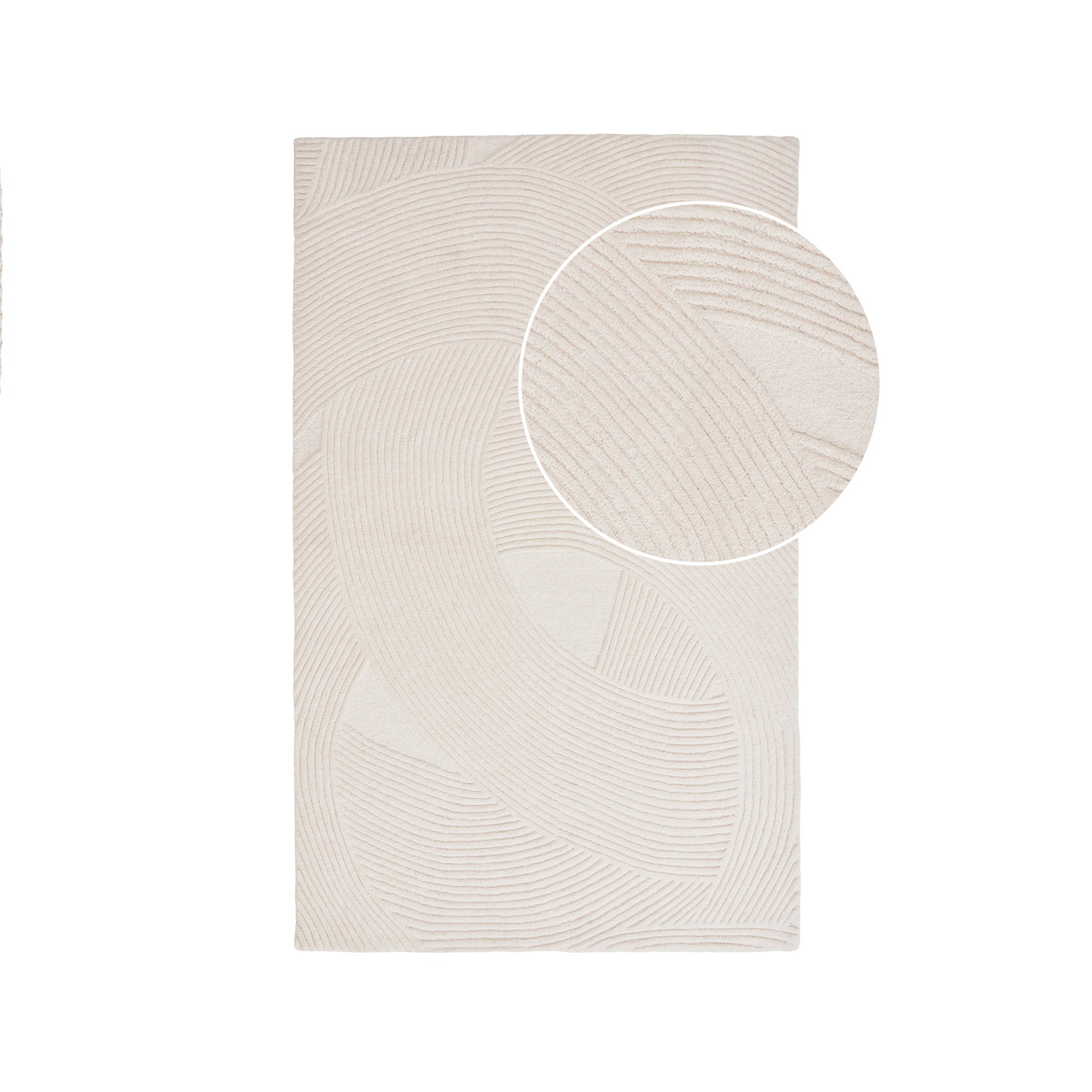 Pune Rug - Vloerkleed, handgetuft, ivoor 160x230 cm