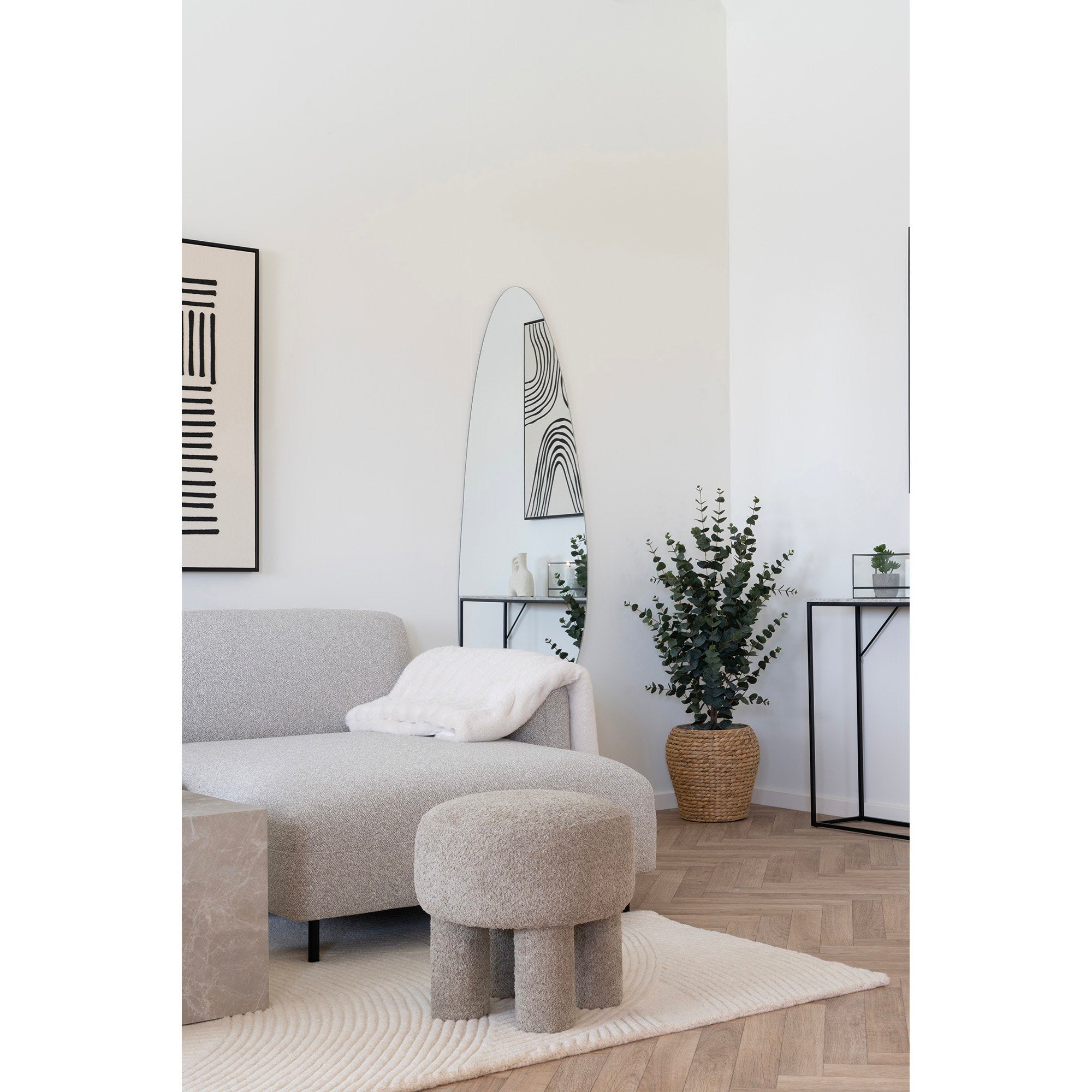 Pune Rug - Vloerkleed, handgetuft, ivoor 160x230 cm