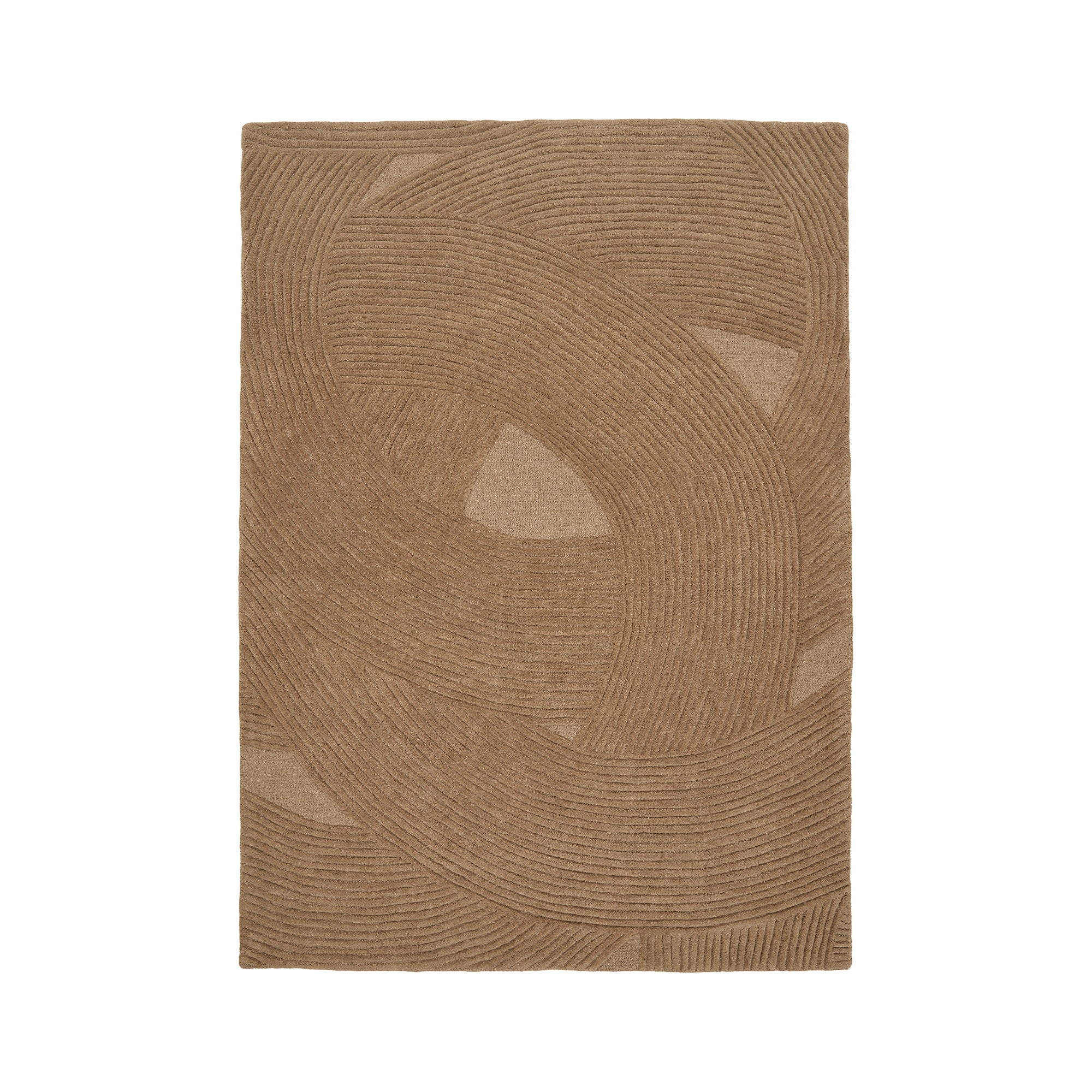 Pune Vloerkleed - handgetuft vloerkleed, bruin 160x230 cm