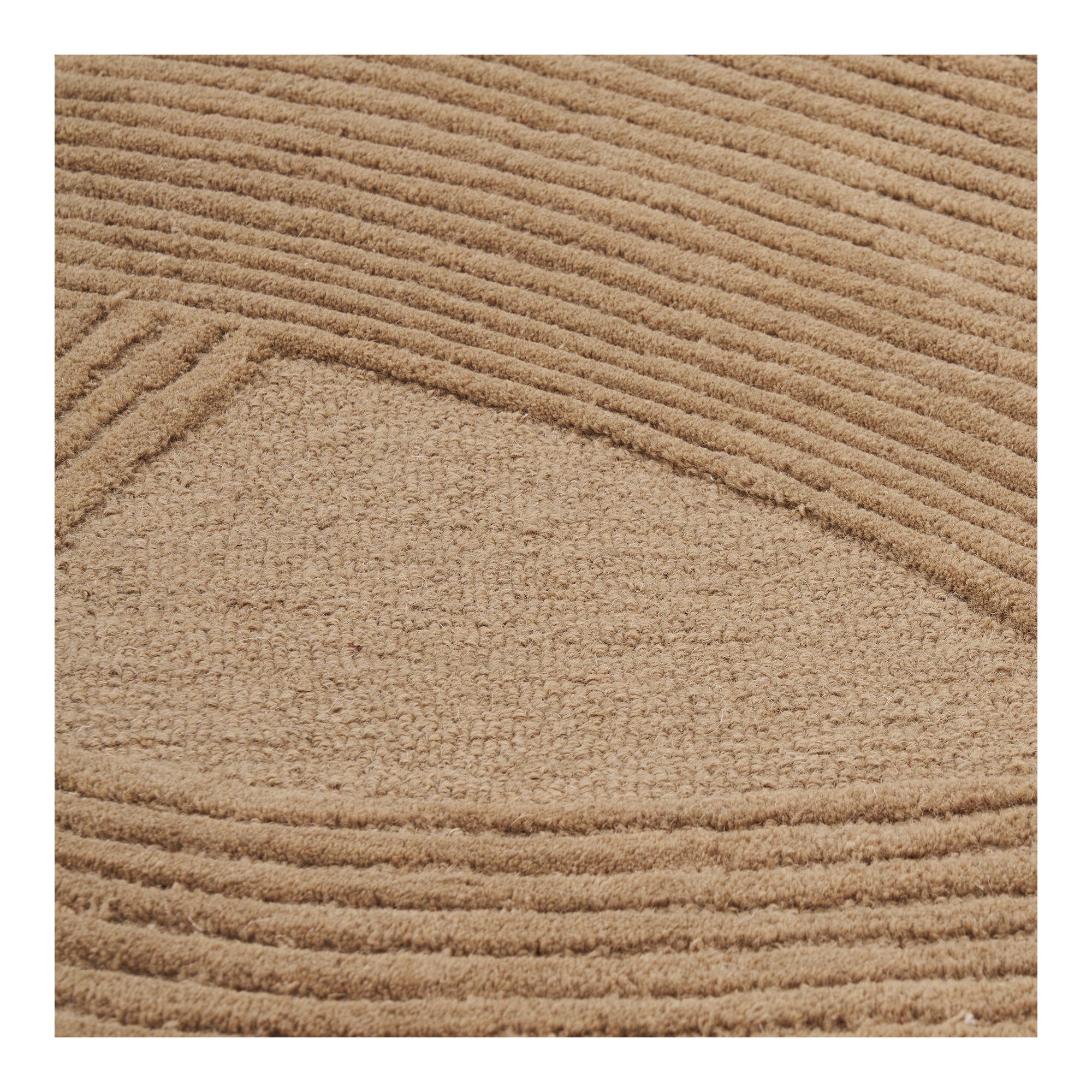 Pune Vloerkleed - handgetuft vloerkleed, bruin 160x230 cm