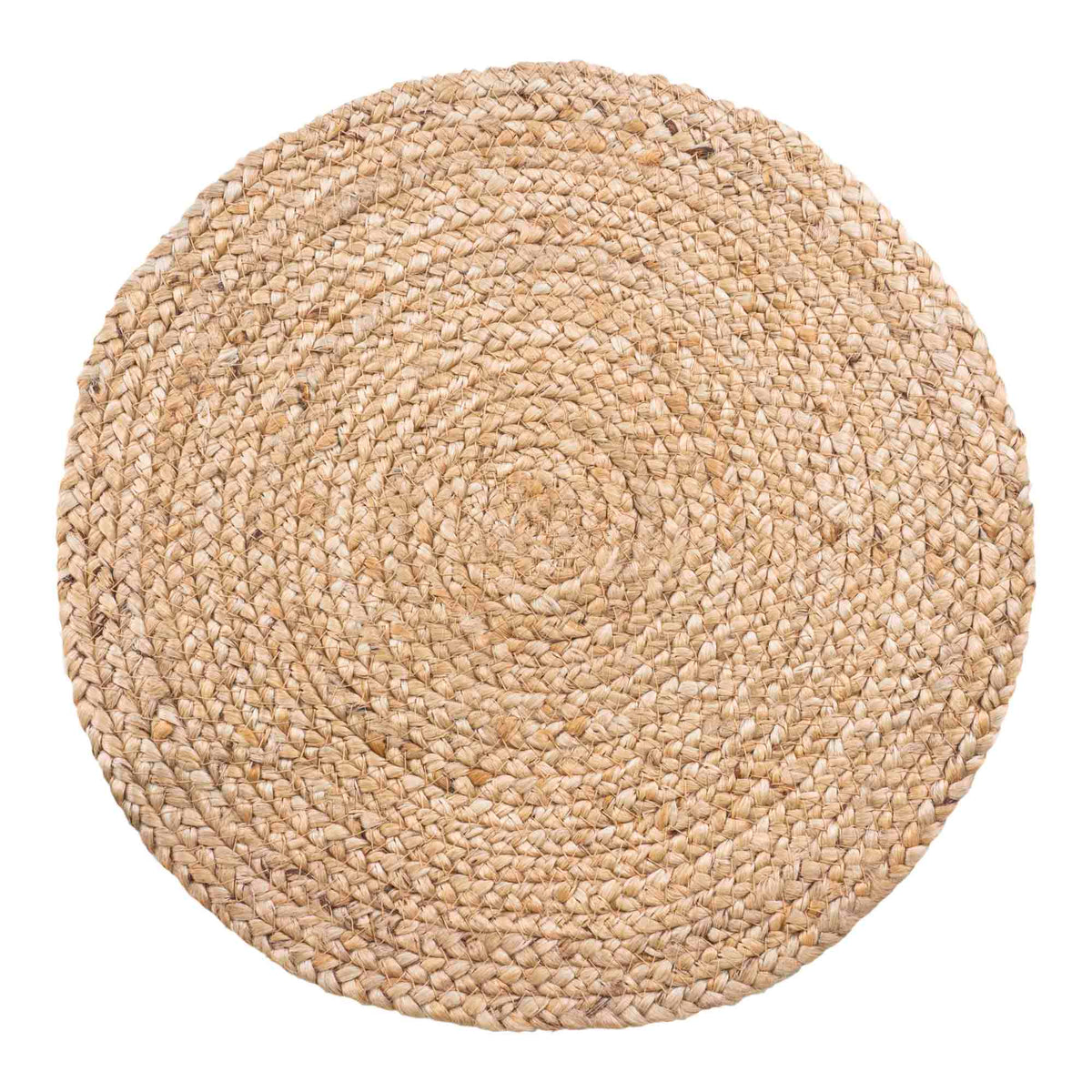Bombay placemat, set van 4 - placemat van gevlochten jute, naturel ø38 cm, set van 4