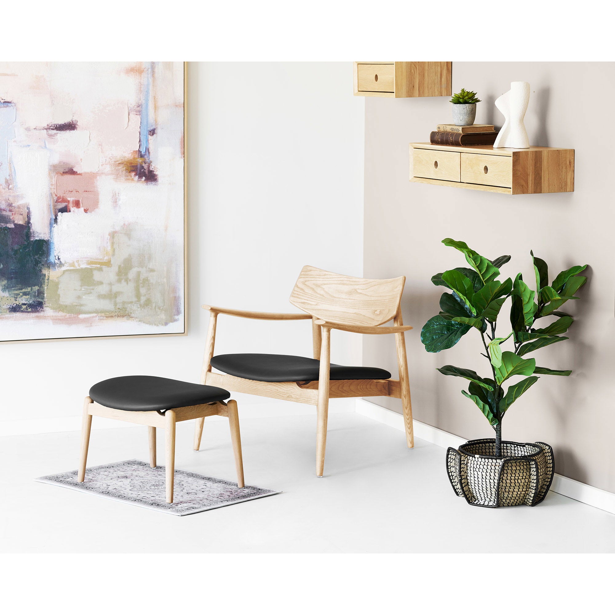 Havana deurmat - deurmat, off-white/beige/poederblauw 50x80 cm