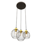 Hanglamp - NANDO 3PREM BL GOUD