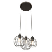 Hanglamp - NANDO 3PREM ZWART