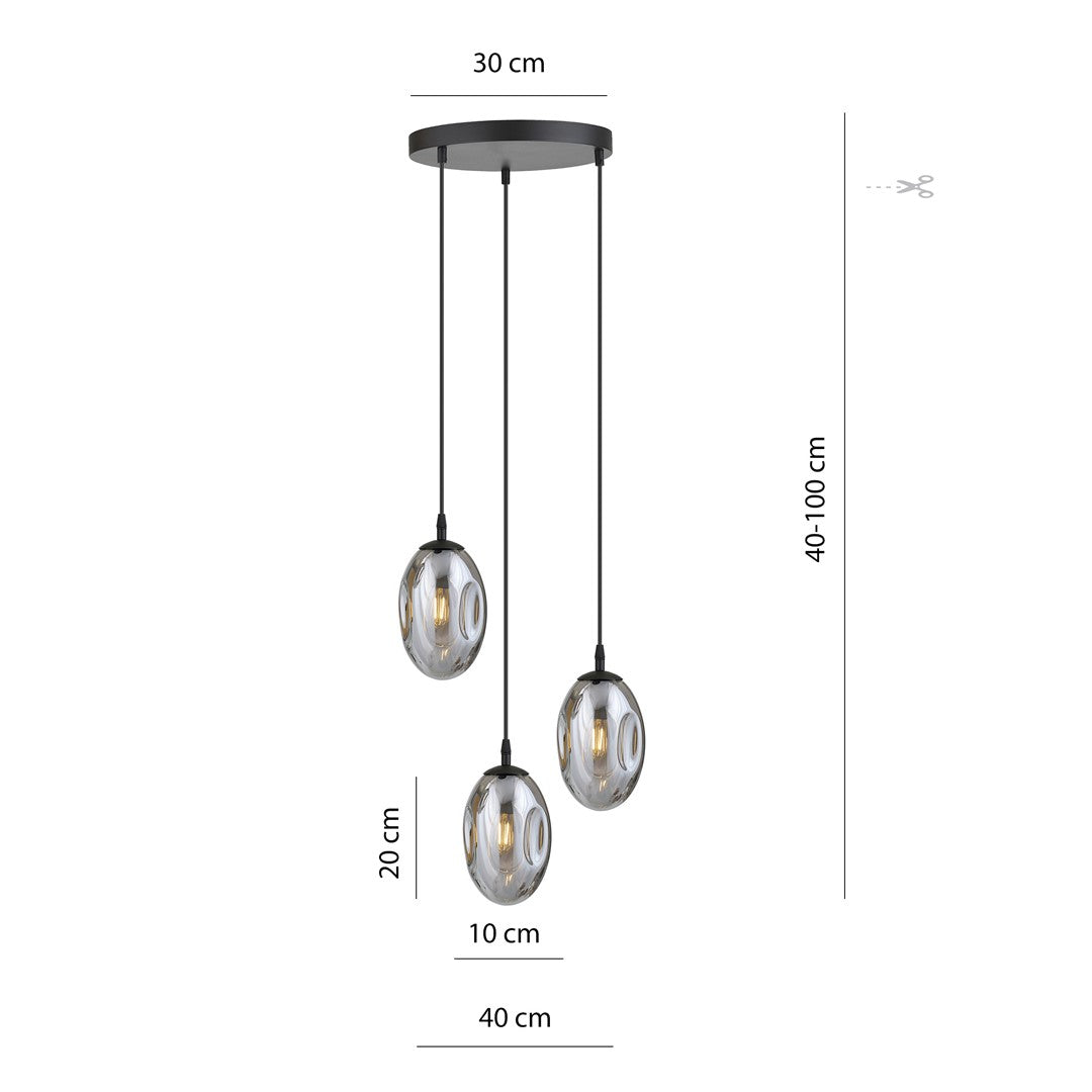 Hanglamp - ASTRAL 3 BL PREMIUM GRAFIET
