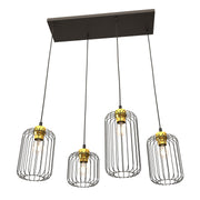 Hanglamp - VANDER 4 BL GOUD