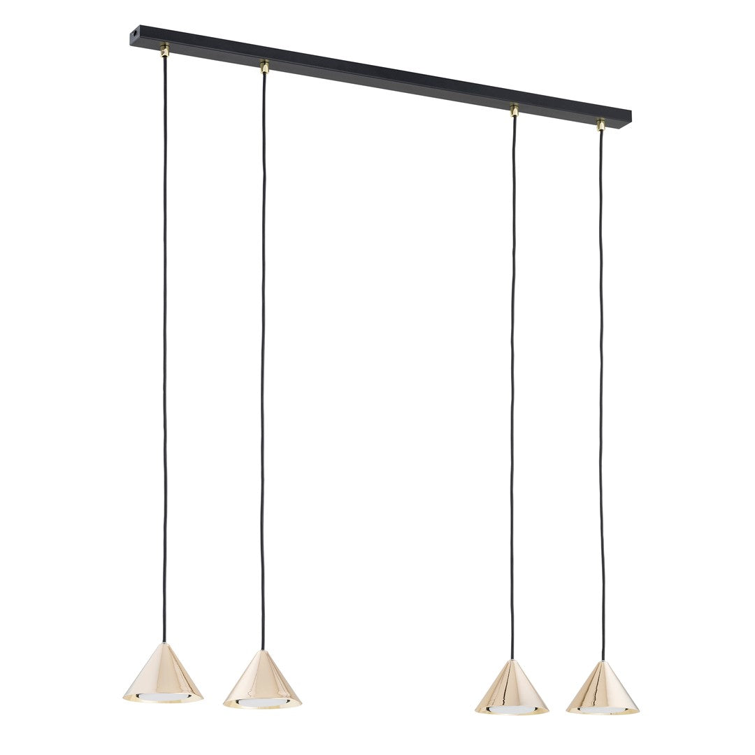 Hanglamp - ELIT 4 BL GOUD