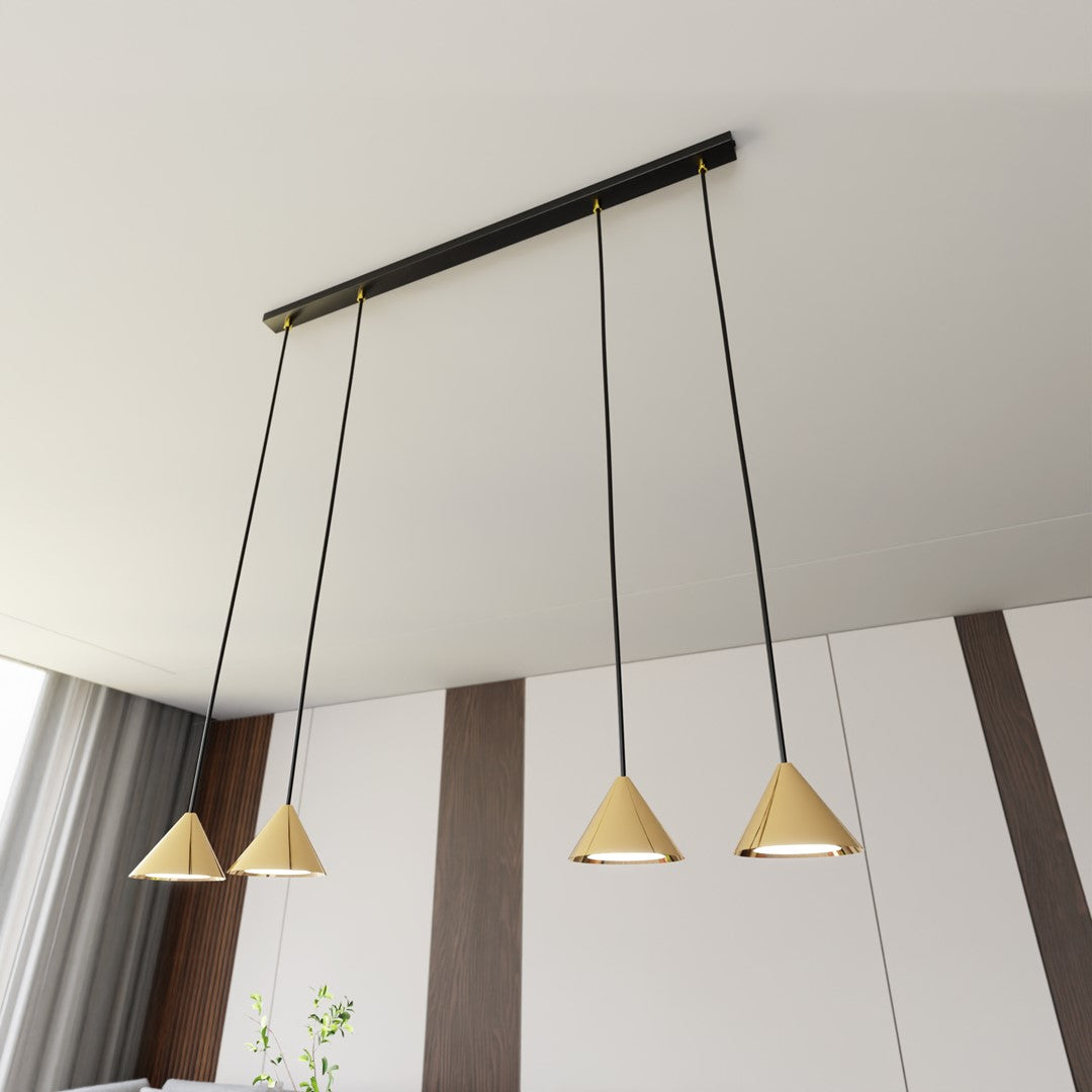 Hanglamp - ELIT 4 BL GOUD