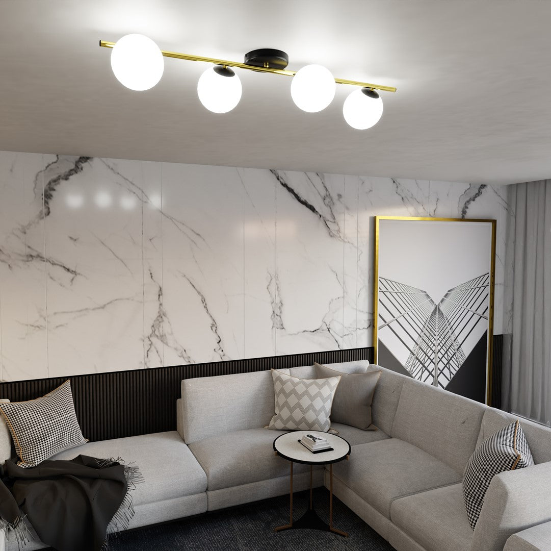 Plafondlamp - SPLENDI 4 BL OPAAL