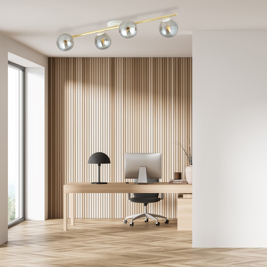 Plafondlamp - SPLENDI 4 WIT GRAFIET