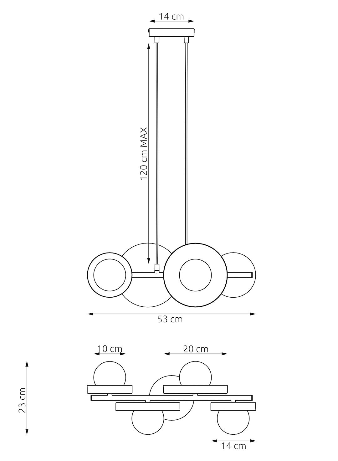 Hanglamp - MODEL 4 BL GRIJS