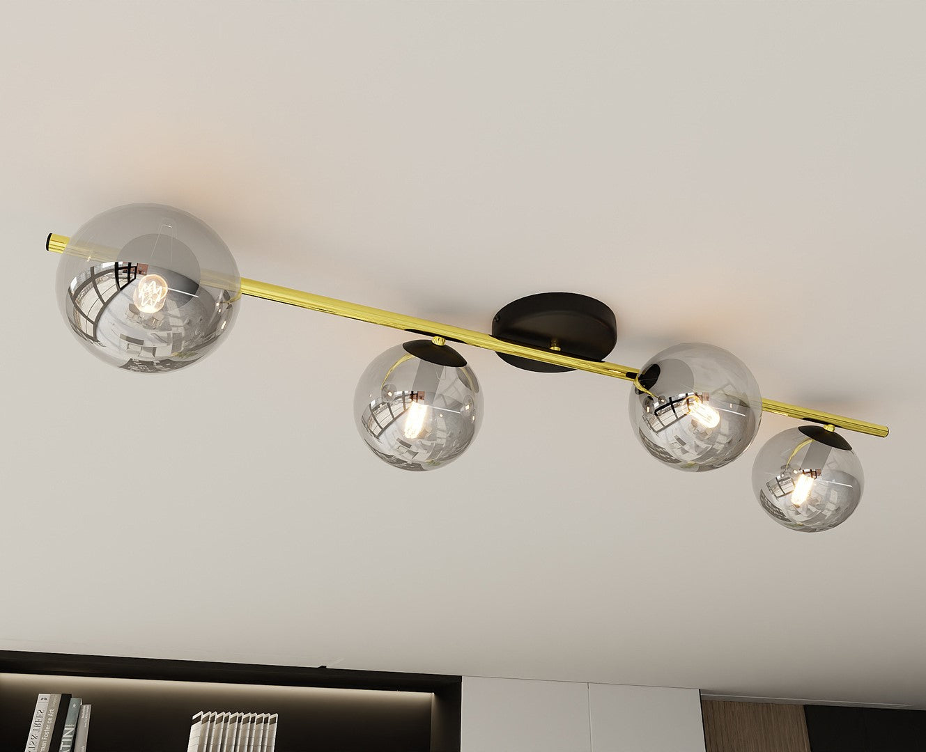 Plafondlamp - SPLENDI 4 BL GRAFIET