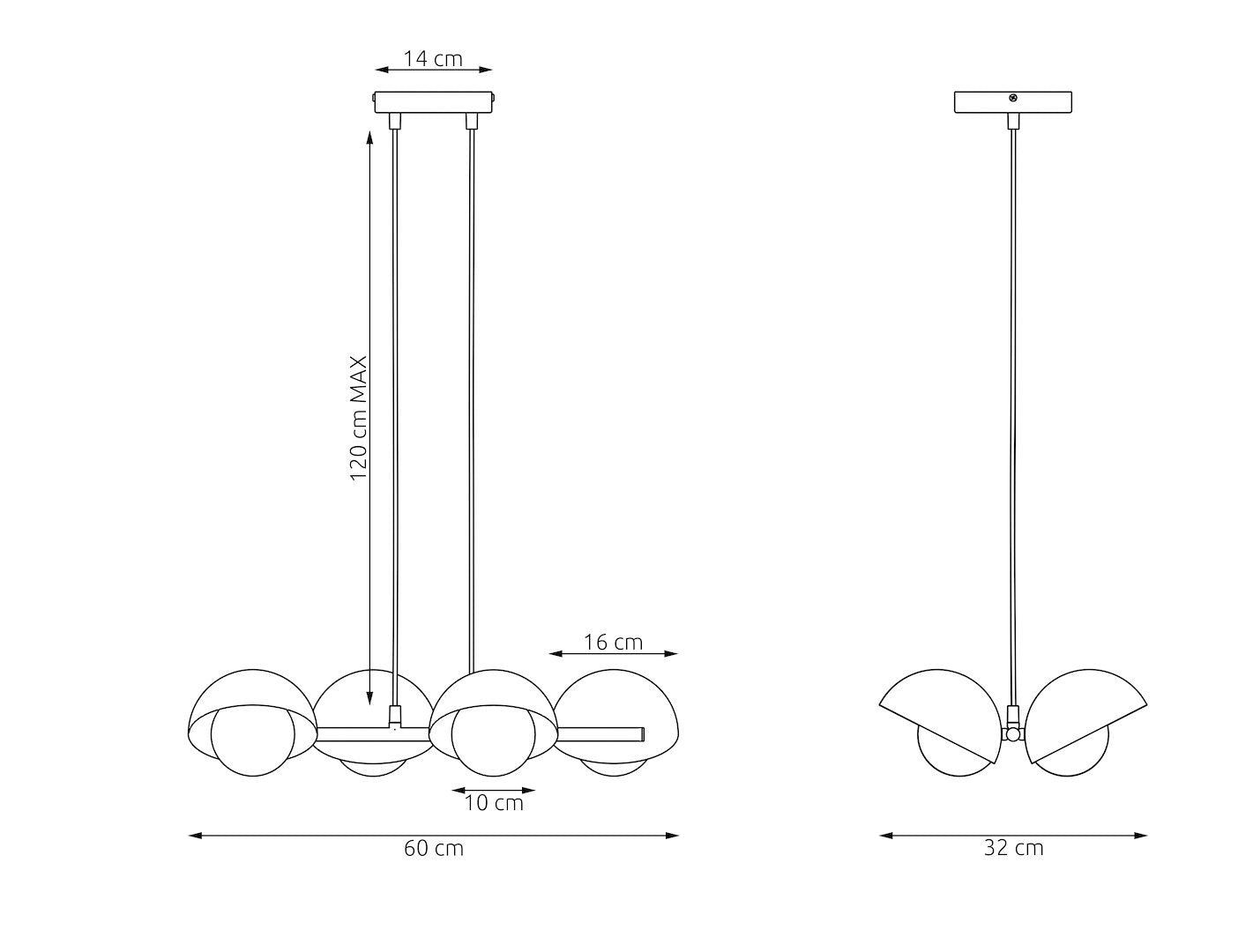 Hanglamp - BOOM 4 ZWART