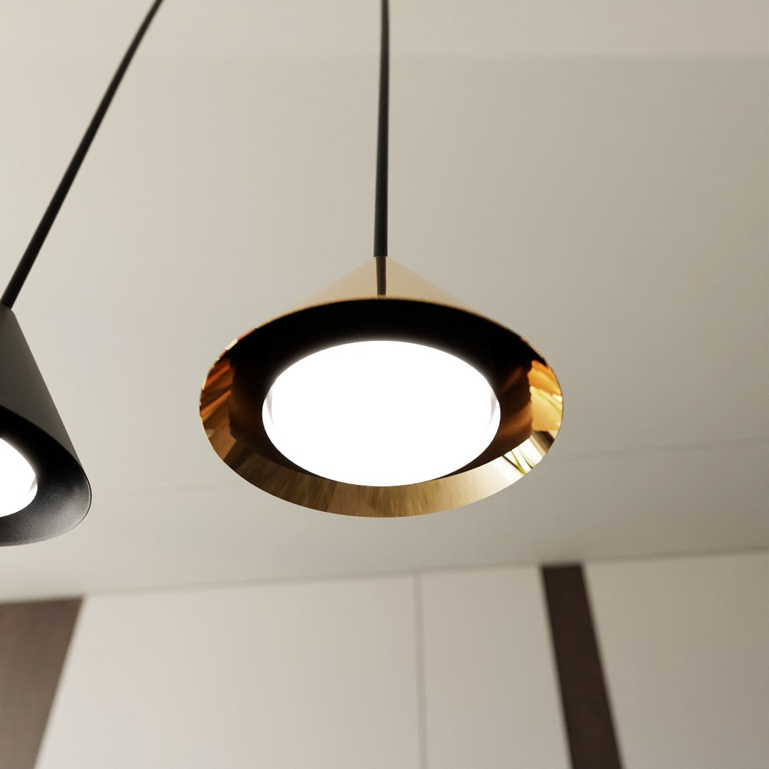 Hanglamp - ELIT 4 BL GOUD