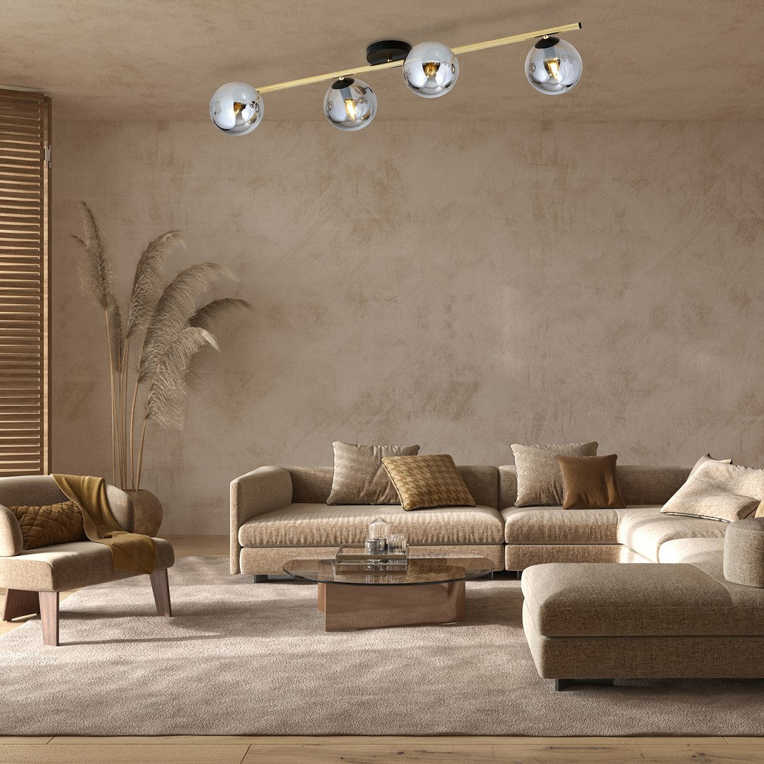 Plafondlamp - SPLENDI 4 BL GRAFIET