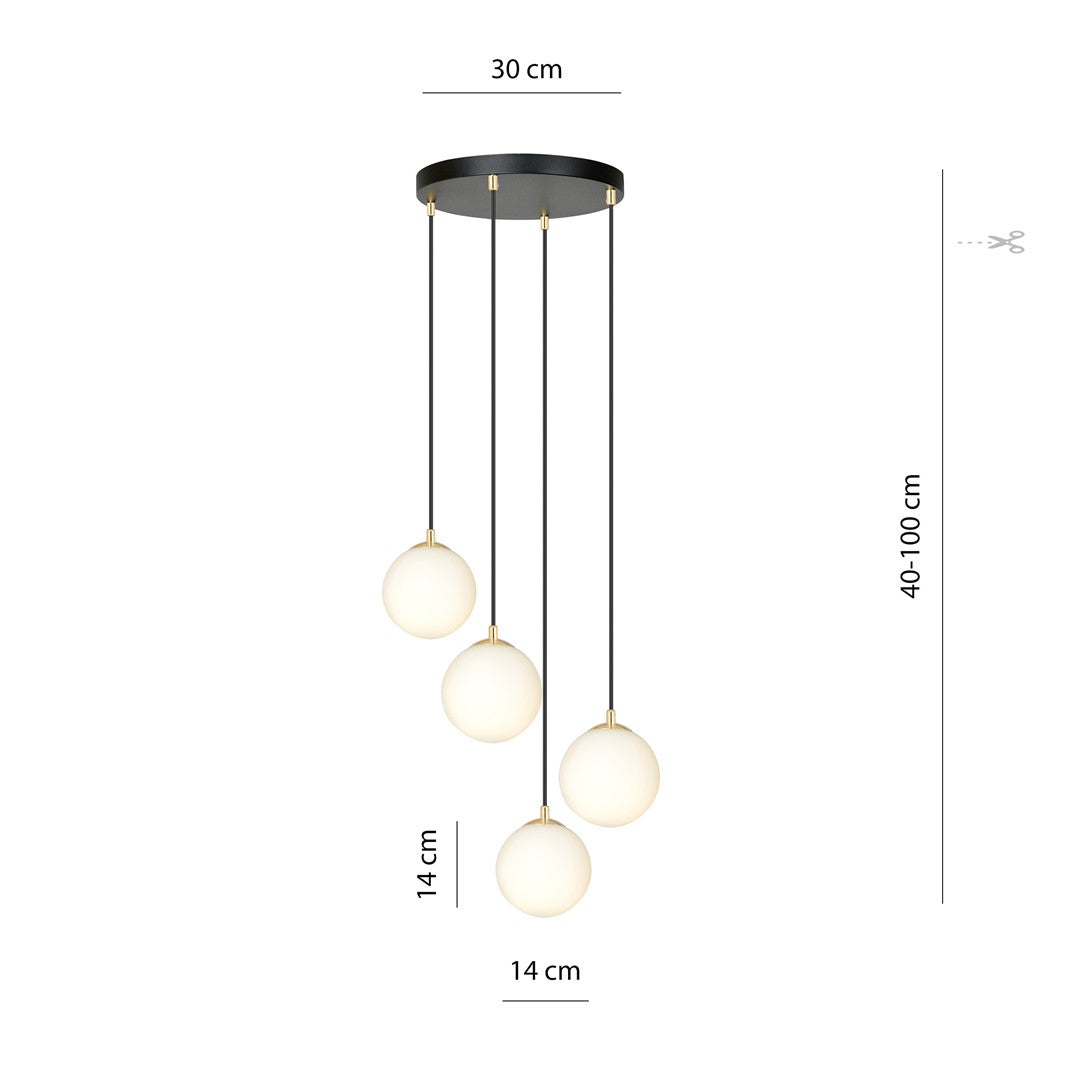 Hanglamp - ROYAL 4 BLAUW