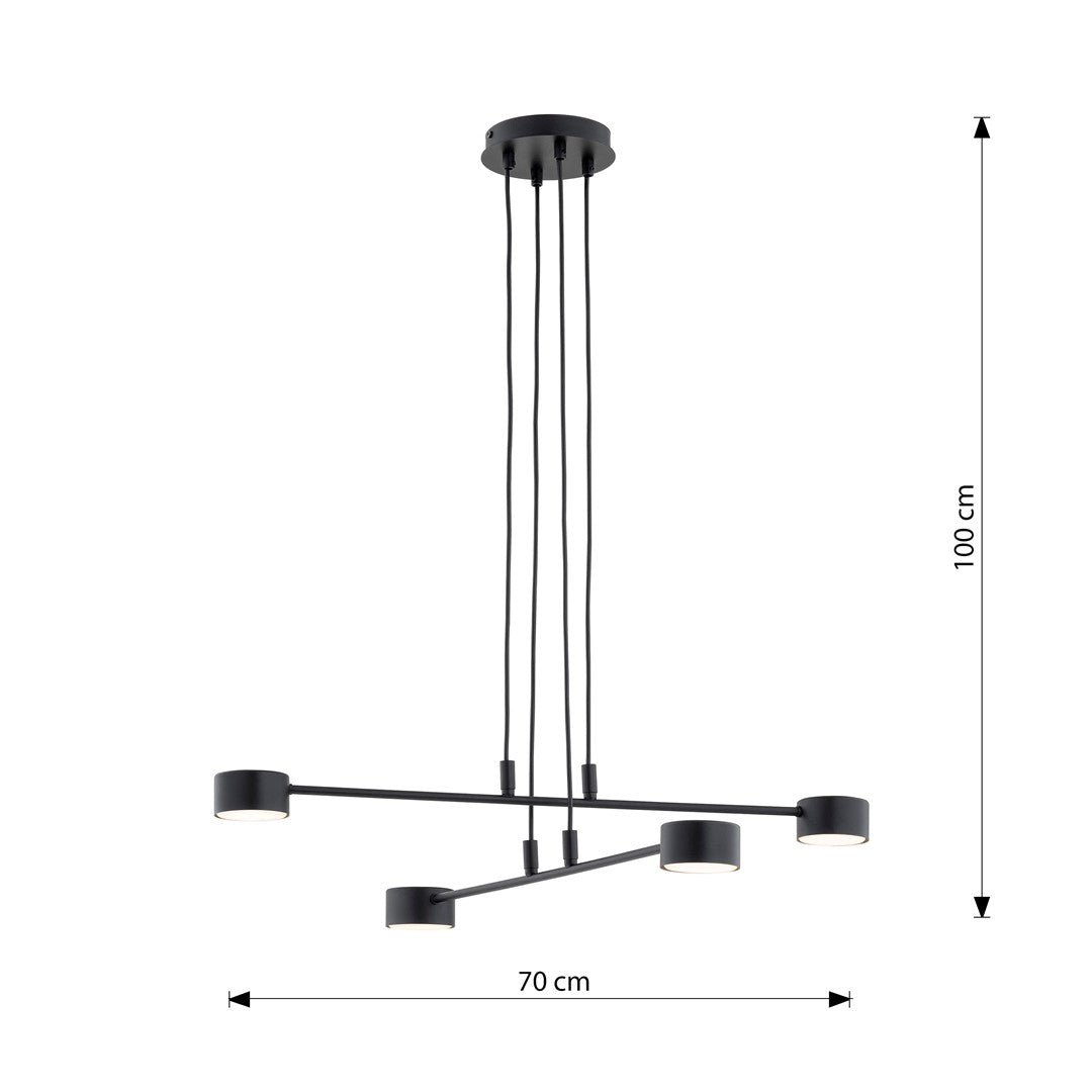 Hanglamp - MODUS 4 ZWART