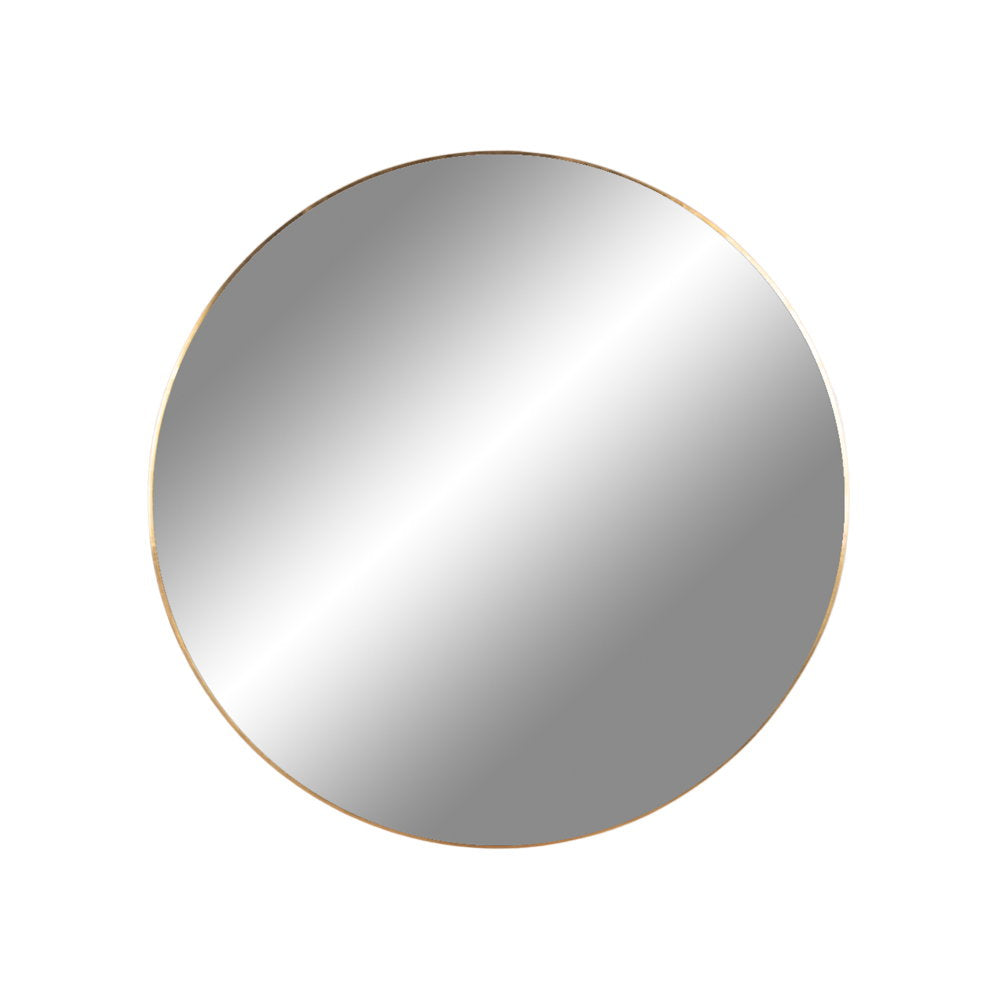 Jersey Mirror - Spiegel, staal, messinglook ø60 cm