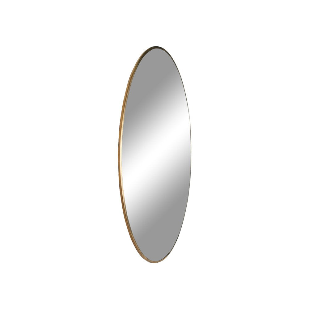 Jersey Mirror - Spiegel, staal, messinglook ø60 cm