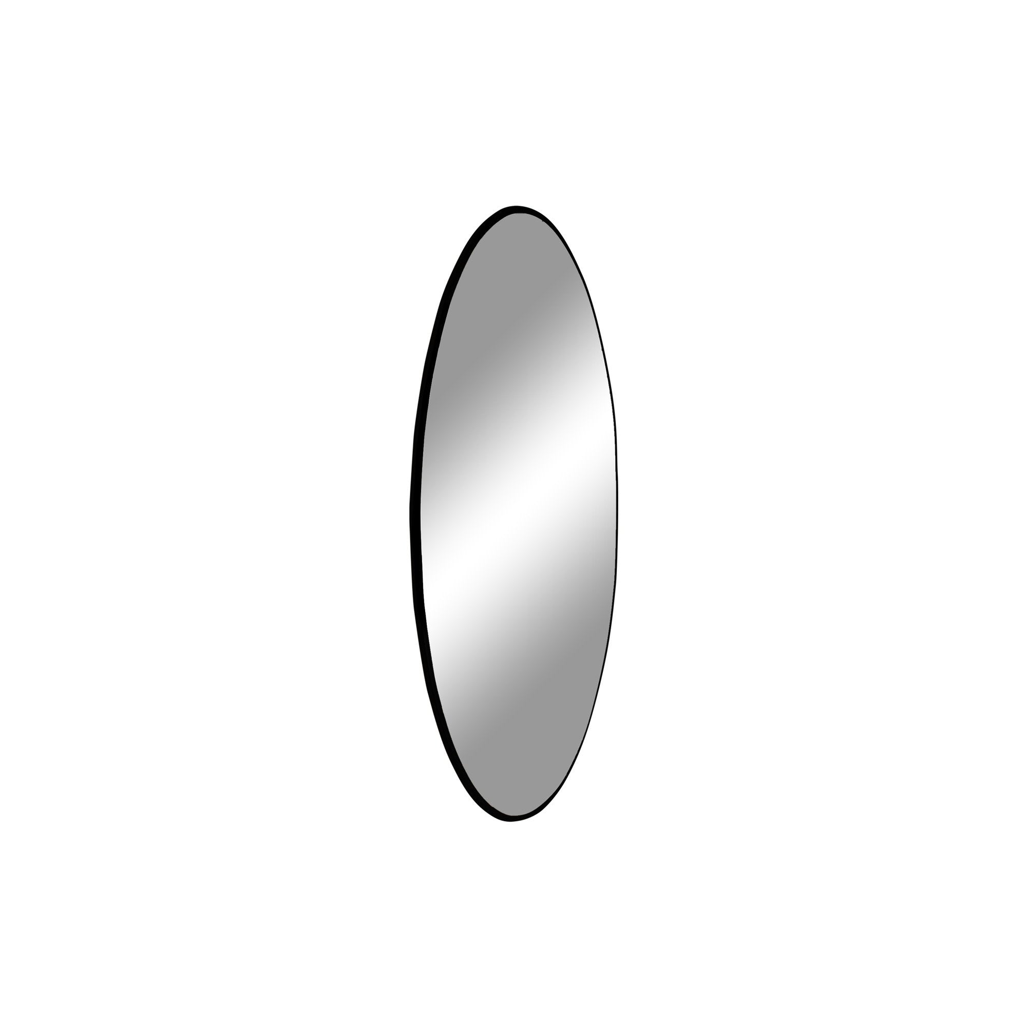 Jersey Mirror - Spiegel, staal, zwart ø40 cm