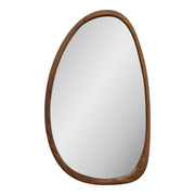 Luxon Mirror - Spiegel, organische vorm, houtlook 38,5x64,5 cm