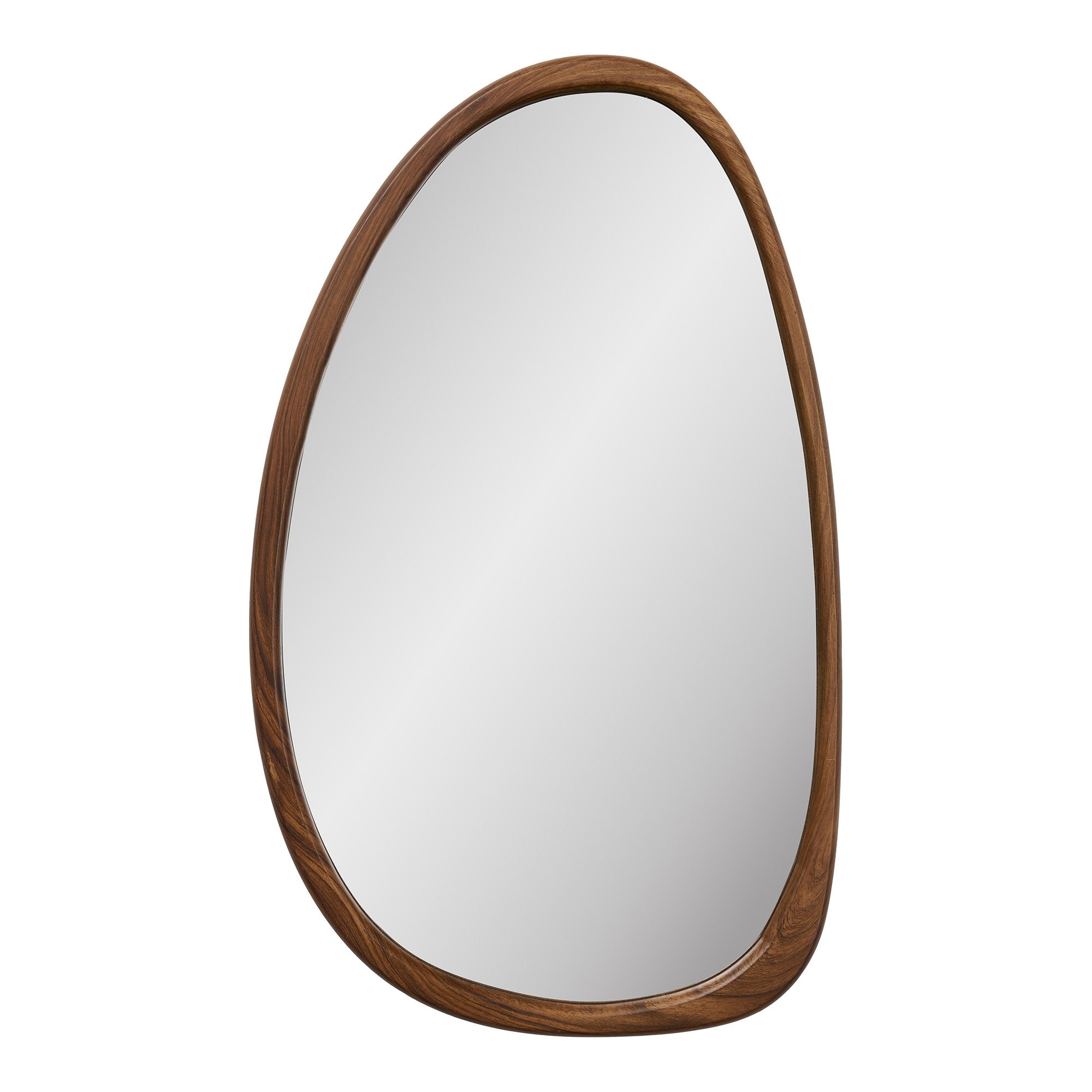 Luxon Mirror - Spiegel, organische vorm, houtlook 38,5x64,5 cm