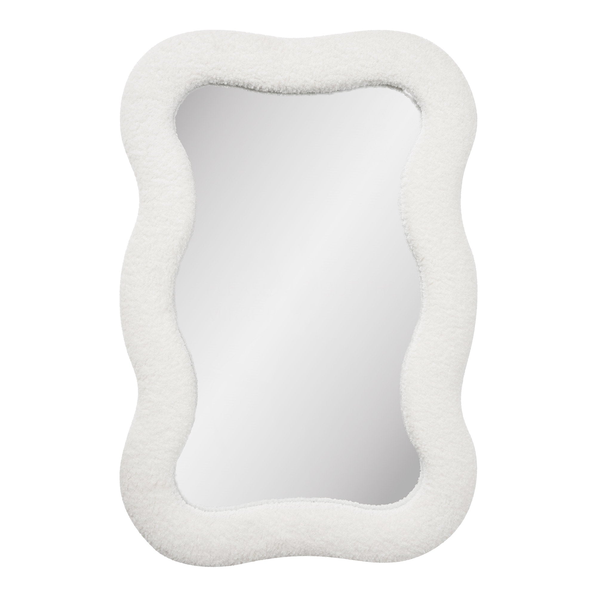 Bosaro Mirror - Spiegel, teddy, wit 80x54 cm