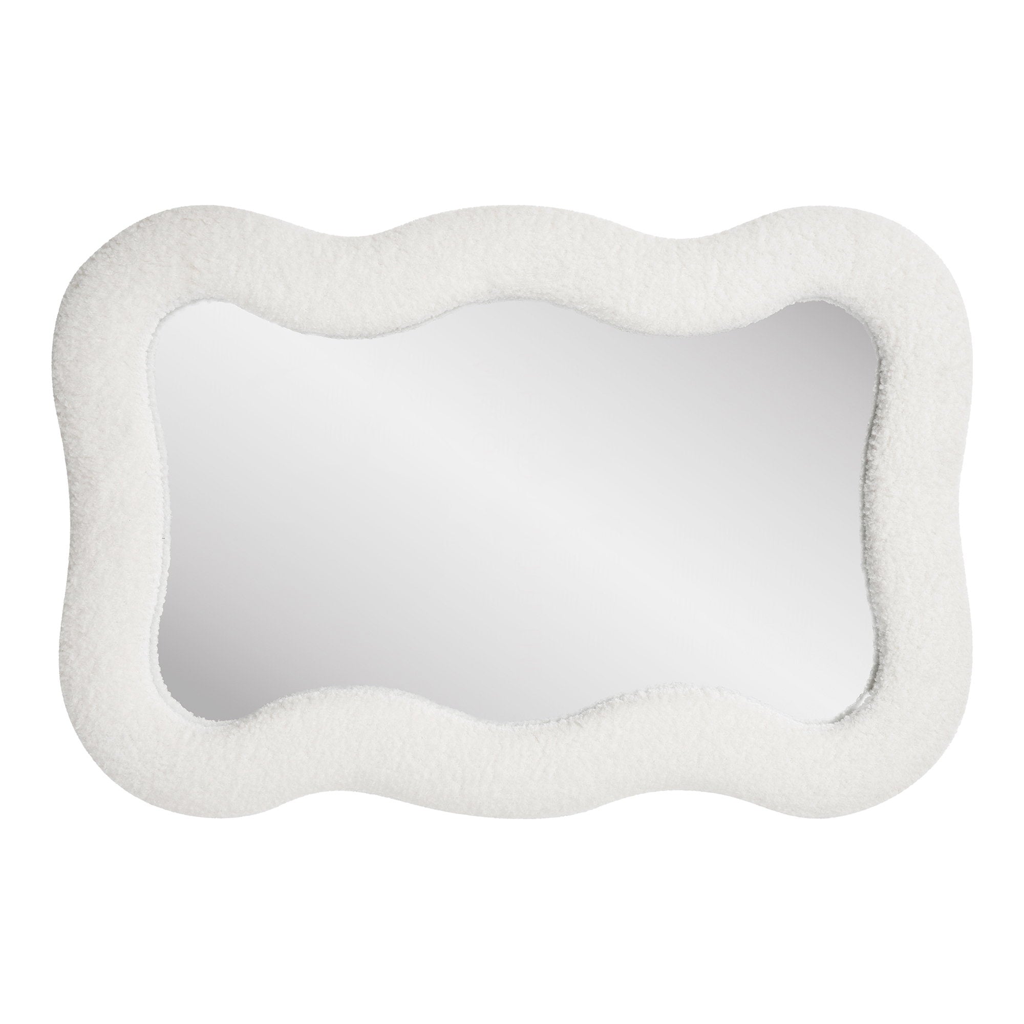 Bosaro Mirror - Spiegel, teddy, wit 80x54 cm