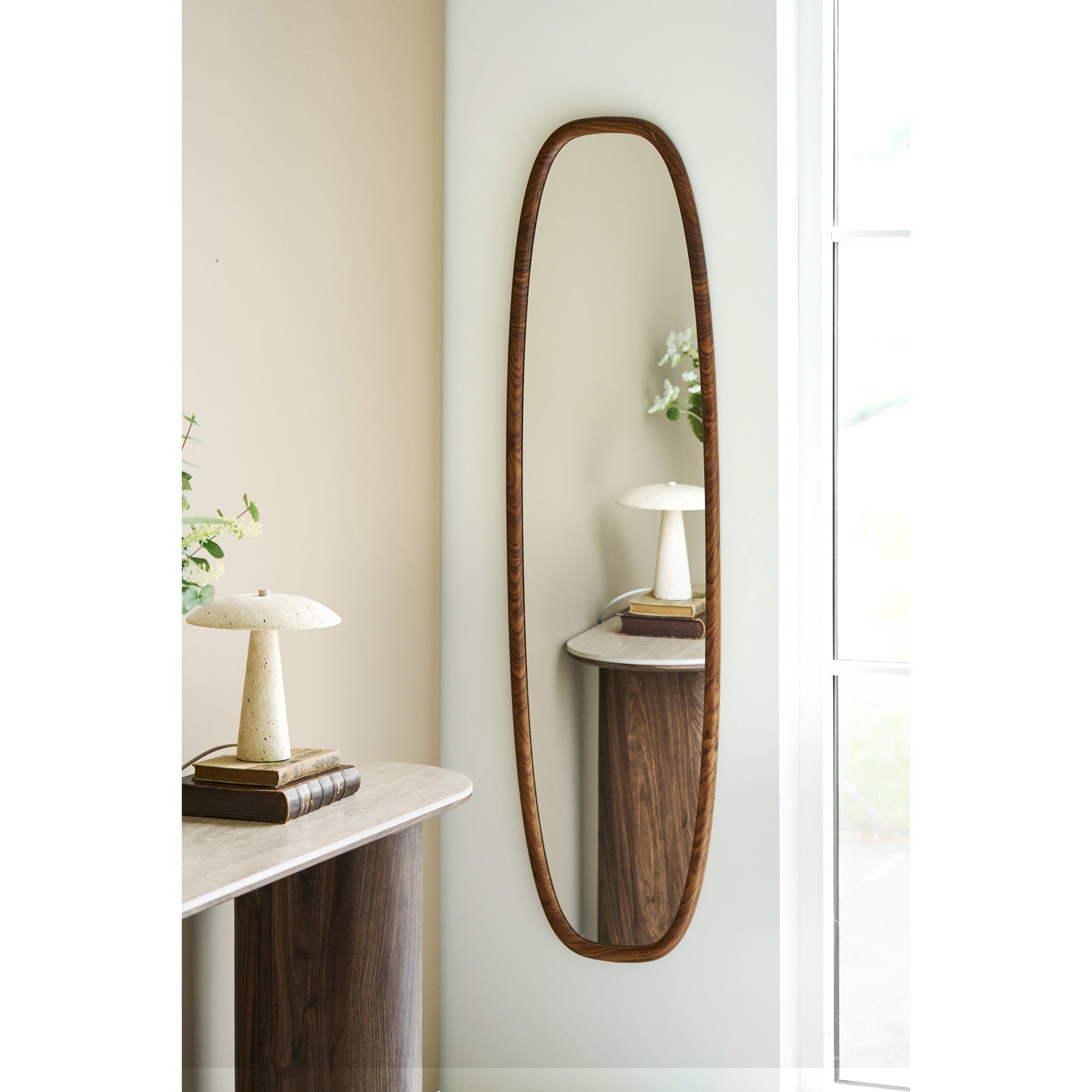 Luxon Mirror - Spiegel, houtlook, 40x150 cm
