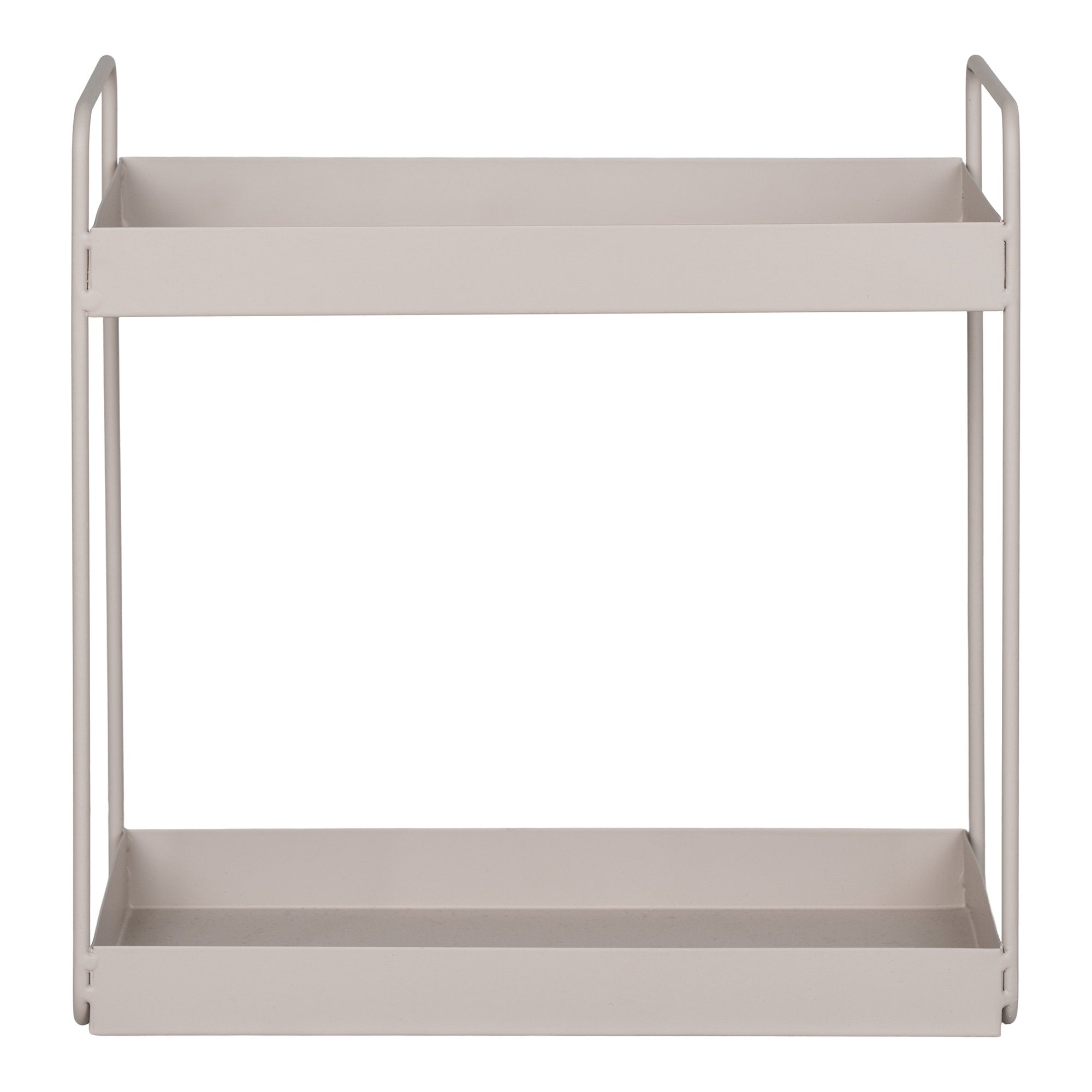 Rabo Staande Dubbele Plank - Staande dubbele plank, staal, zandkleurig, 2 planken 30x15x31 cm