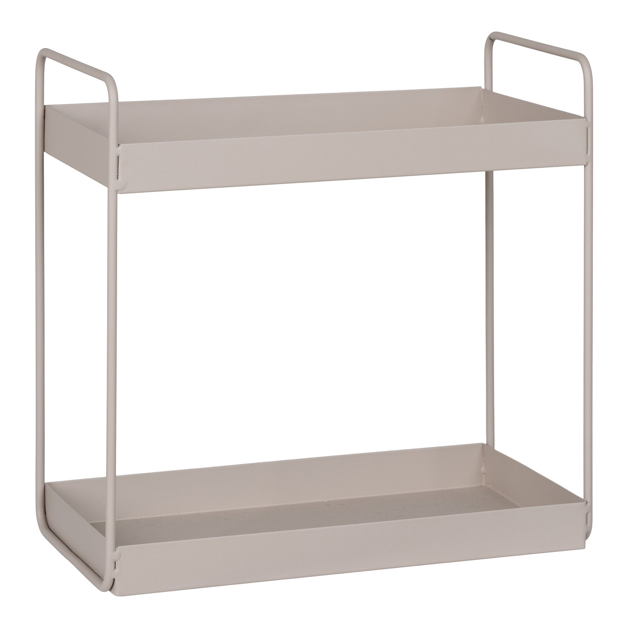 Rabo Staande Dubbele Plank - Staande dubbele plank, staal, zandkleurig, 2 planken 30x15x31 cm