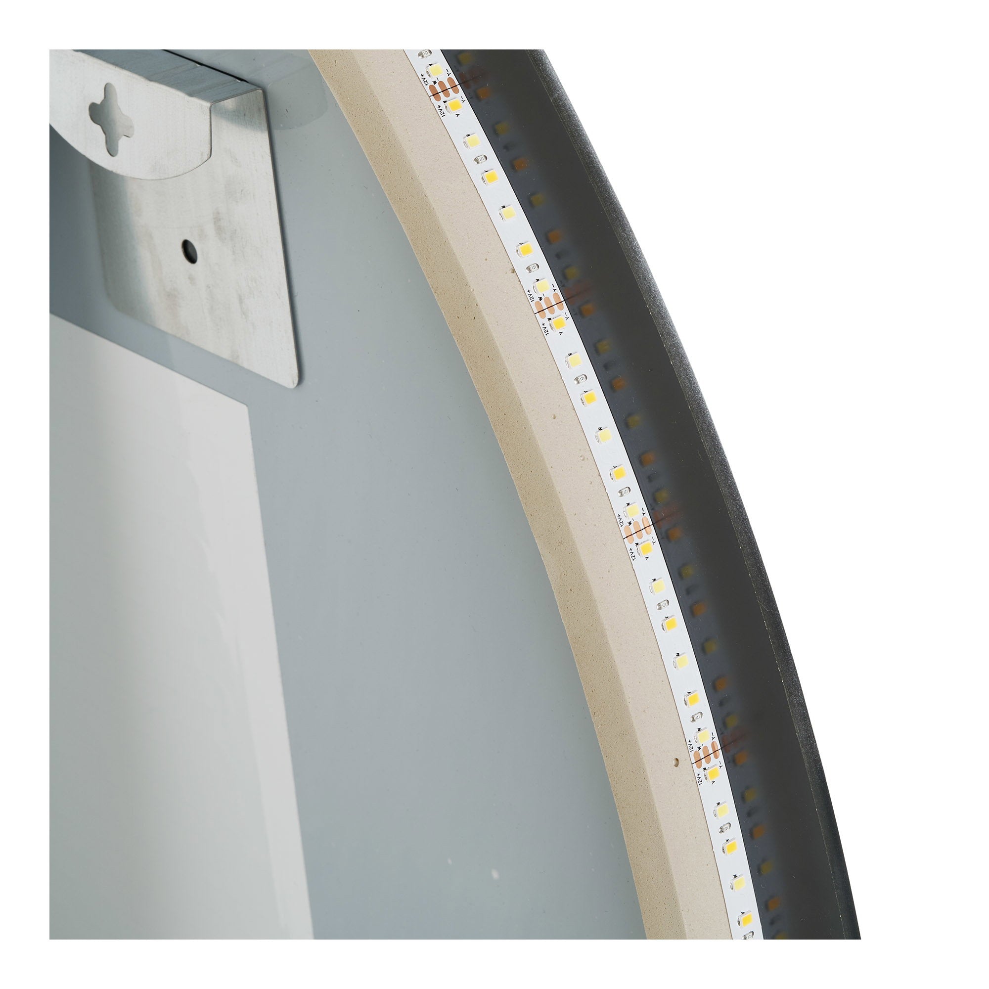 Kiama-spiegel - met LED, anti-condens en 3 lichtstanden, organische vorm, 58×80 cm