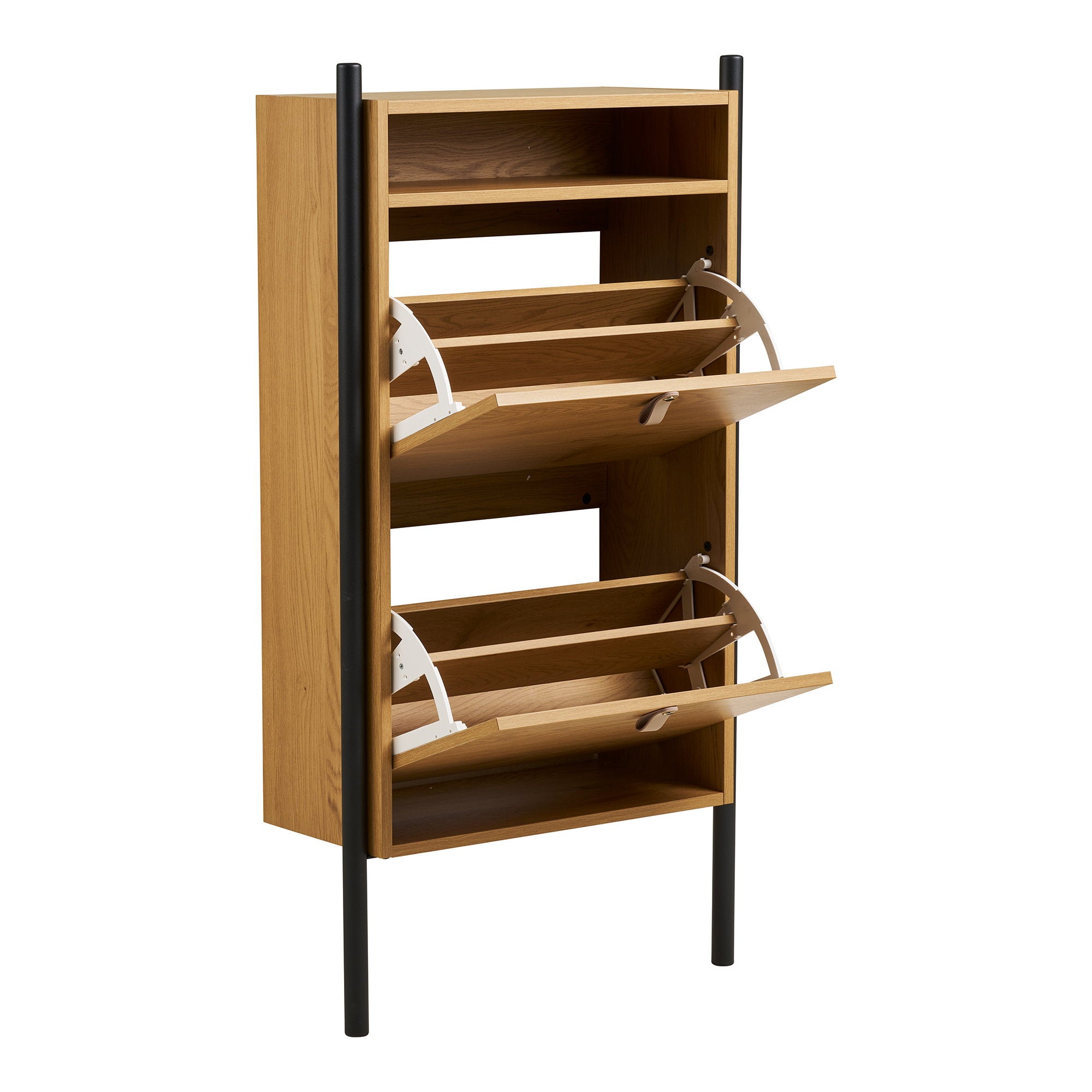 Barco Schoenenkast - Schoenenkast, eikenlook 62x26x118 cm