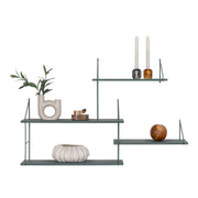 Harlem Wandrek - Wandrek, 4 groene planken, groen frame 99x17,5x62 cm