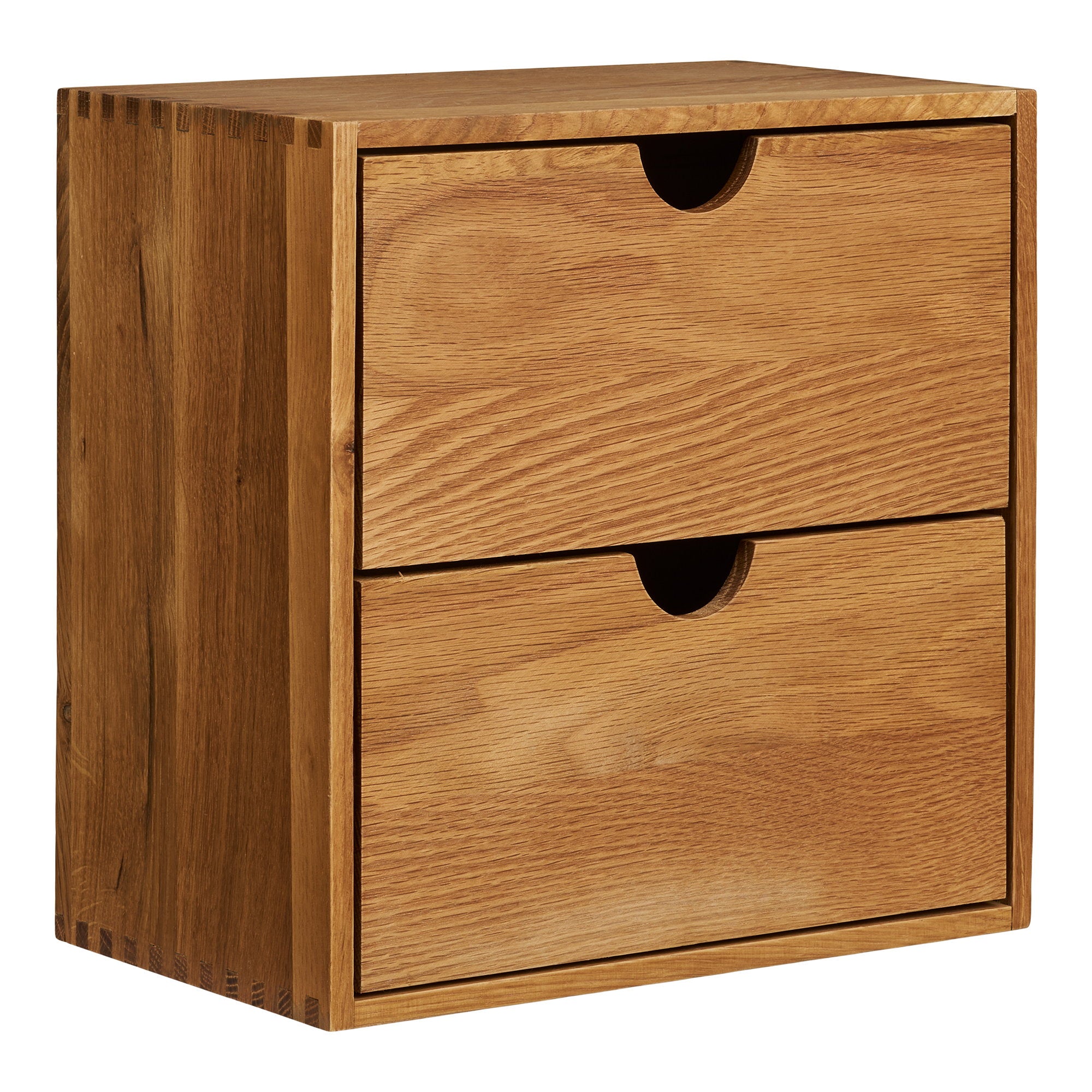 Townsville Wandplank met lades - Wandplank met lades, eiken 18x30x30 cm