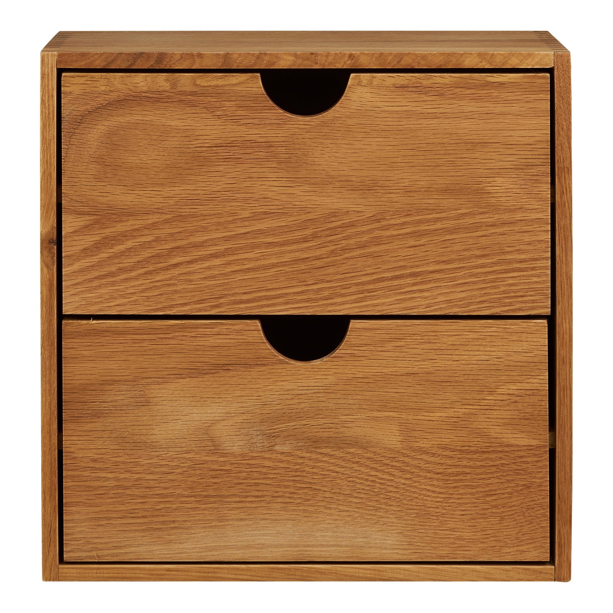 Townsville Wandplank met lades - Wandplank met lades, eiken 18x30x30 cm